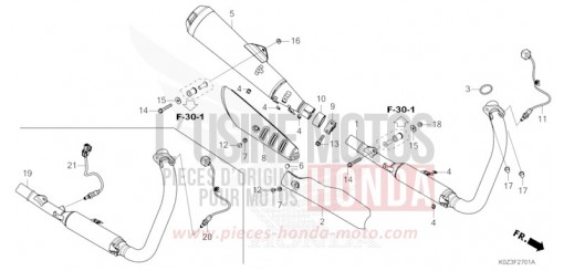 ABGAS-SCHALLDAEMPFER (CB350RS/GB350S) GB350SS de 2025